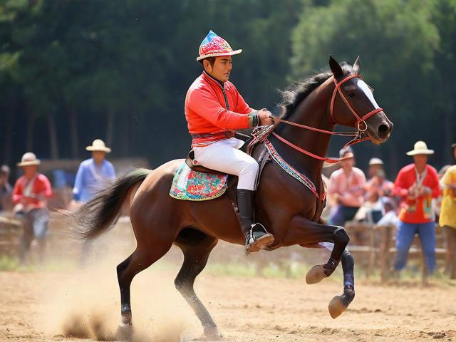 九游体育网站_ 乡村马术表演，传承传统技艺，农村马戏表演视频